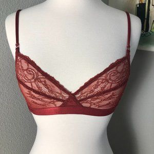 GAP Body Bralette Red Lace size XS